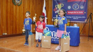Campeones de categoría Tiny Tots Primero: Juan Ignacio Ureña Segundo: Melany Ayala Tercero: Rodolfo Pérez